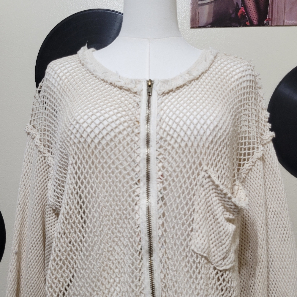 POL | Sheer Net Zip-Up Jacket - Picture 2 of 8